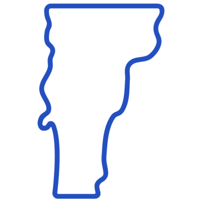 Outline of the state of Vermont